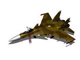 Su-37 Agile Flanker Rendering
